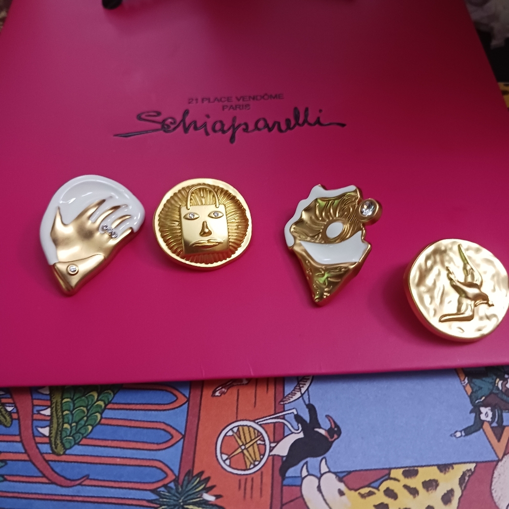 Schiaparelli Button Set Of 4 Made In FRANCE